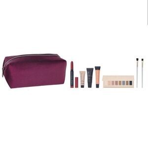 Ulta Beauty 8 Piece Magenta Makeup with Cosmetic Bag Gift Set D7